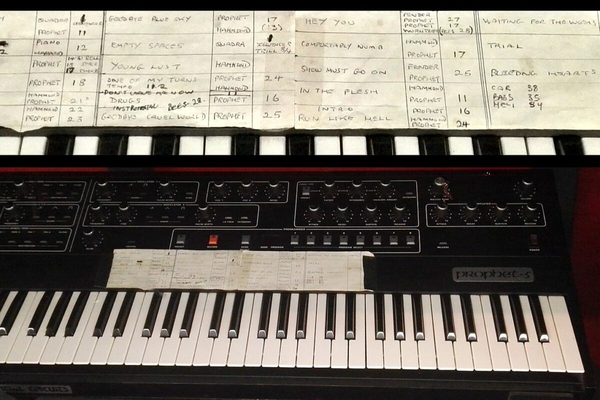 Un Sequential Circuits Prophet-5 utilisé en tournée en 1980