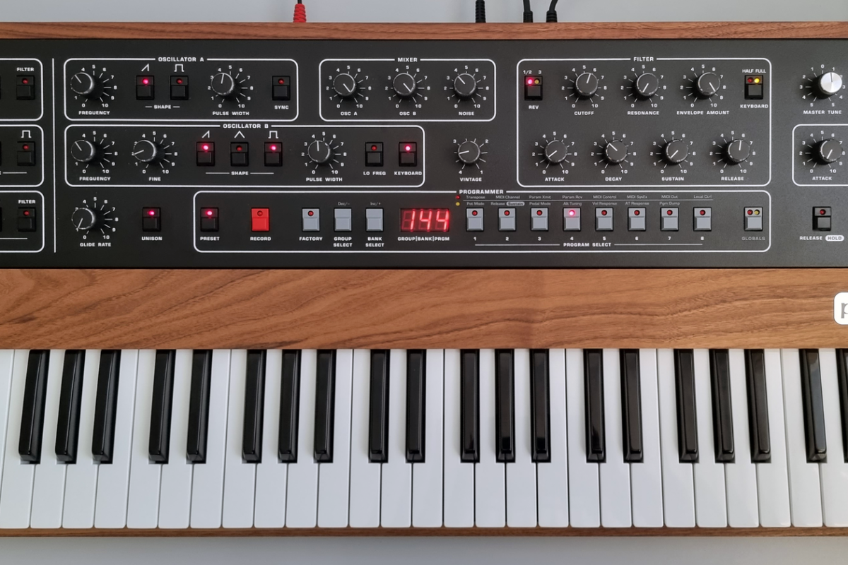 Front panel of the Sequential Prophet-10 Rev4 synthesizer